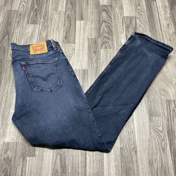 LEVI'S 559 Boot Cut Stretch Med Wash Blue Denim Jeans Men's Size W 36 L 36 - Picture 11 of 12